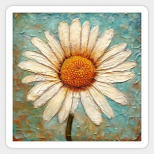 Daisy: simple folk art flower Sticker